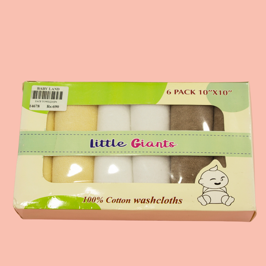 BABY TOWEL 6 PACK