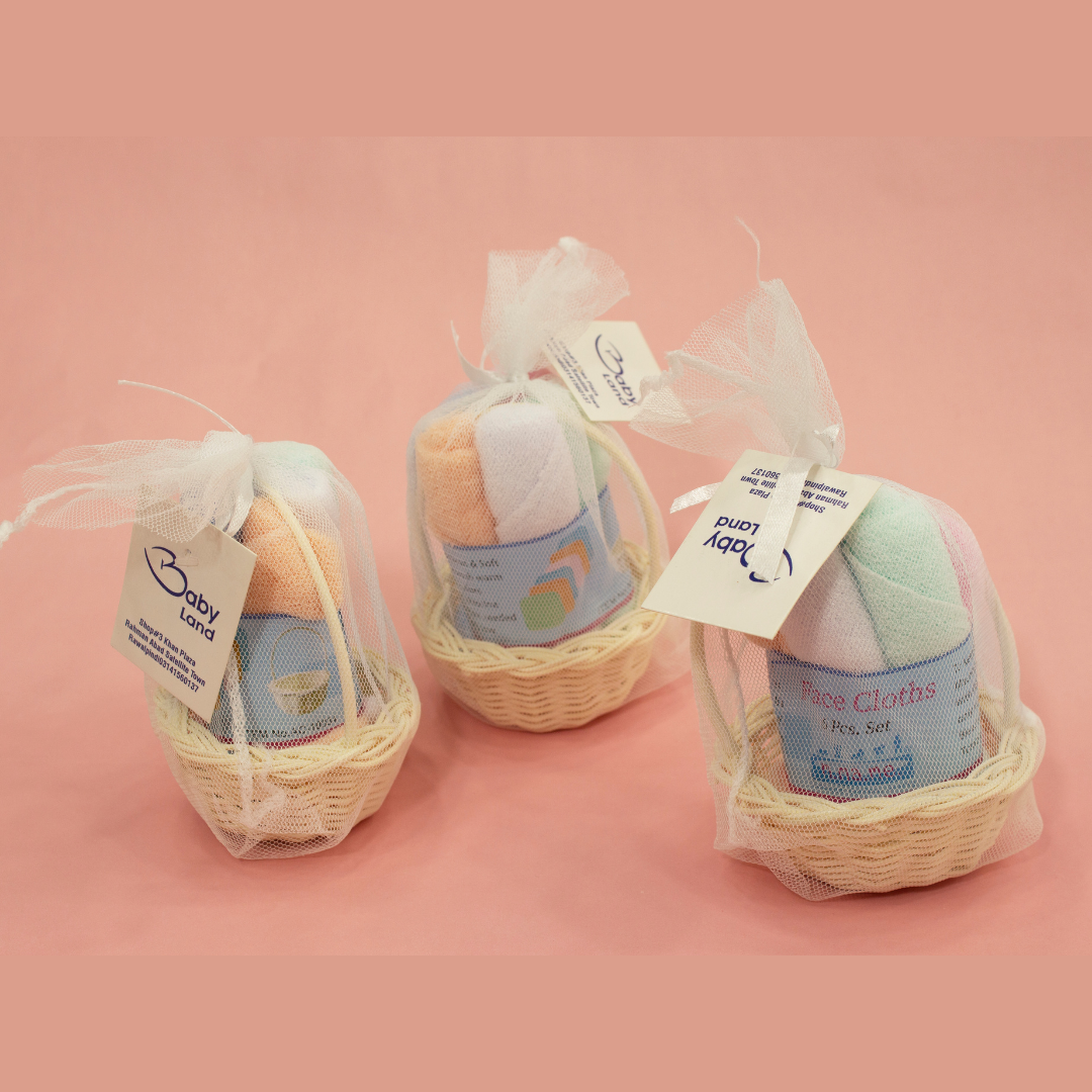BABY TOWEL BASKET PACK-PAIR OF 4