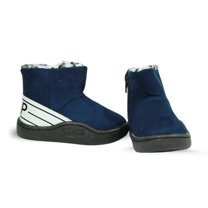 Baby Ankle Boots with Leopard Lining