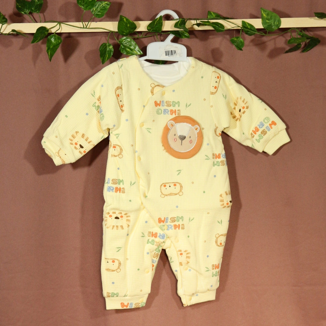 Lion Quilted Baby Romper
