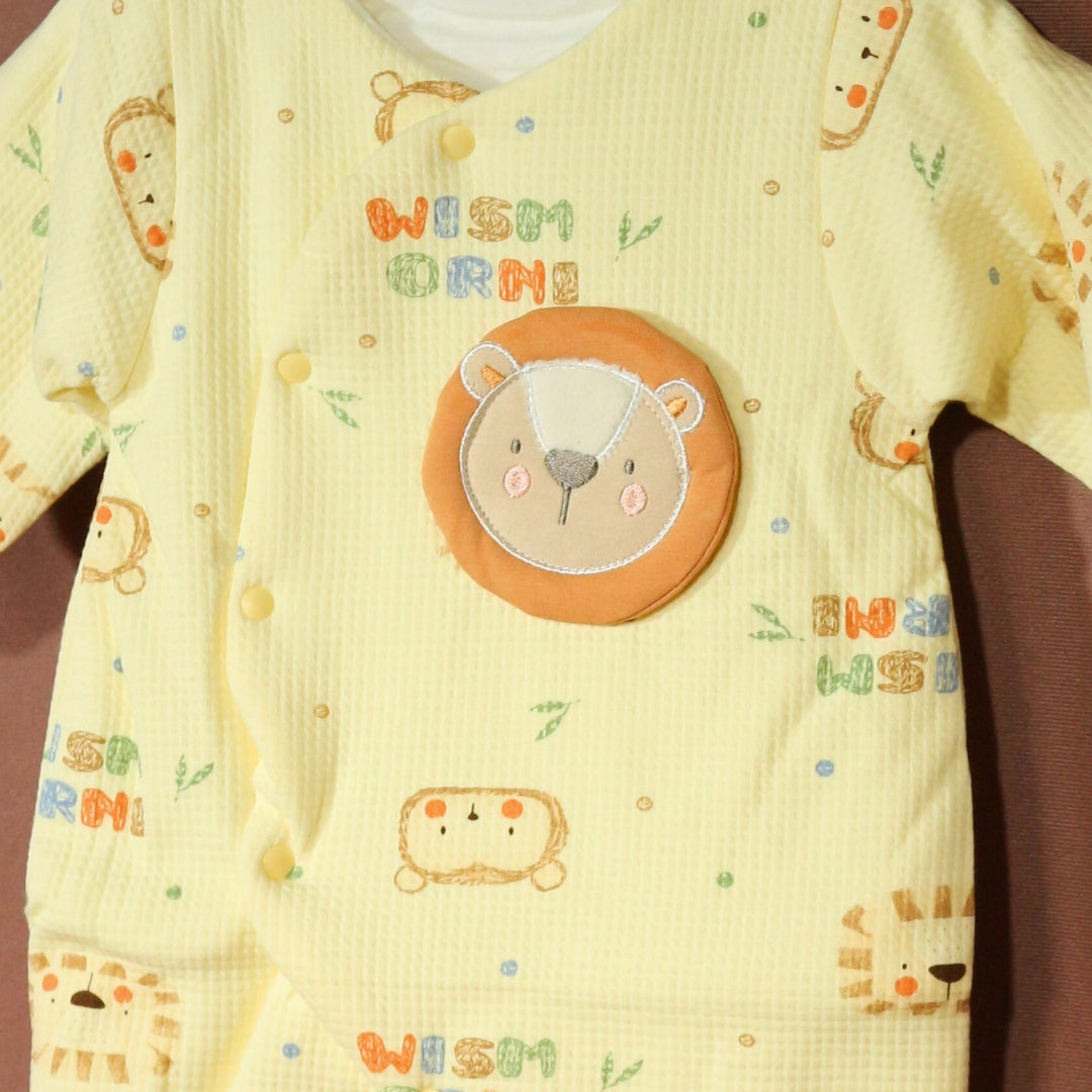 Lion Quilted Baby Romper