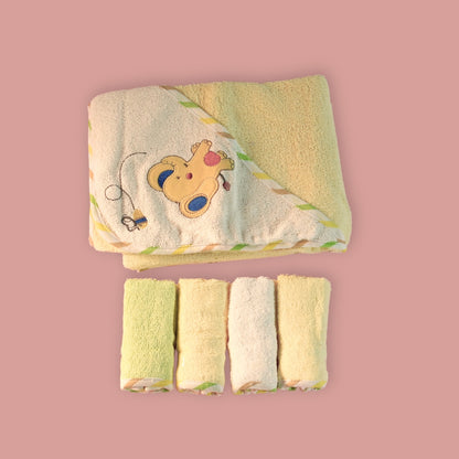 Adorable Elephant Hooded Towel Set