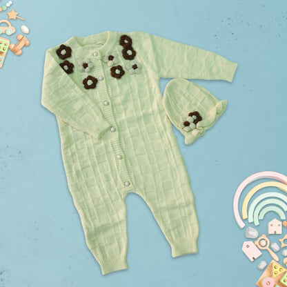 Daisy Baby Knit Romper