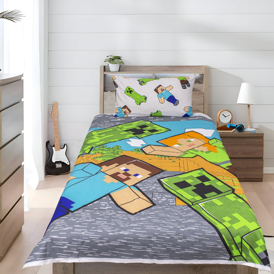 MINECRAFT- Kids Single Bedsheet