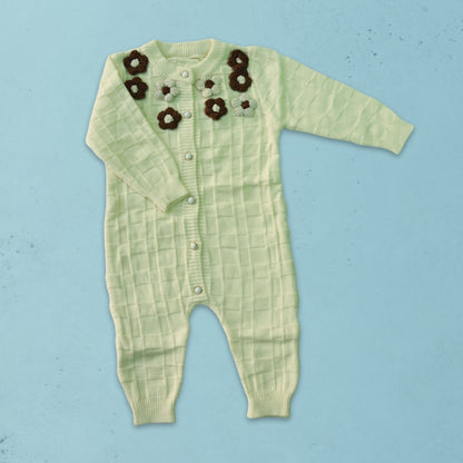 Daisy Baby Knit Romper