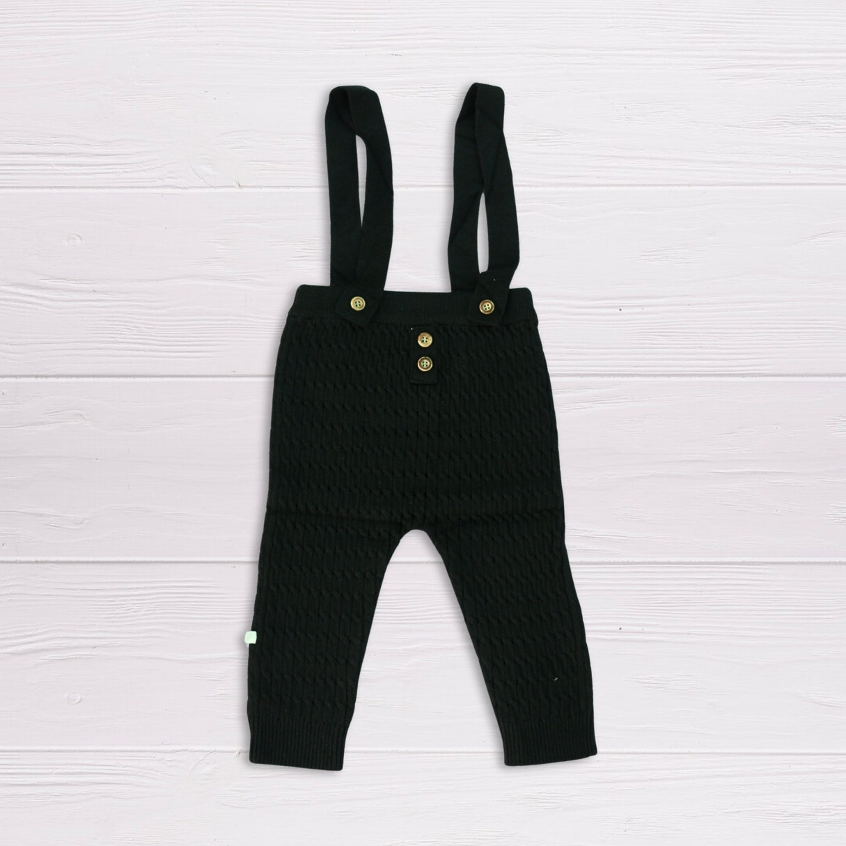 Baby Knit Romper Set with Suspenders