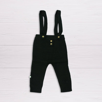 Baby Knit Romper Set with Suspenders