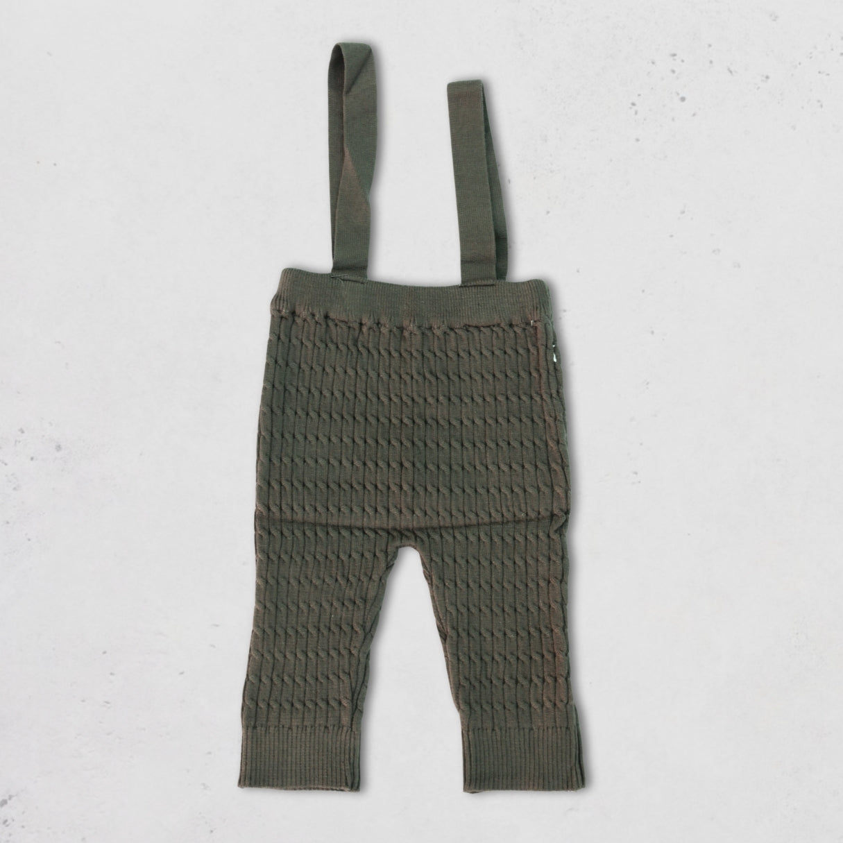Baby Knit Romper Set with Suspenders