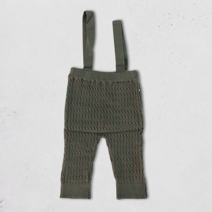Baby Knit Romper Set with Suspenders