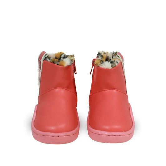 Baby Winter Boots with Leopard Lining