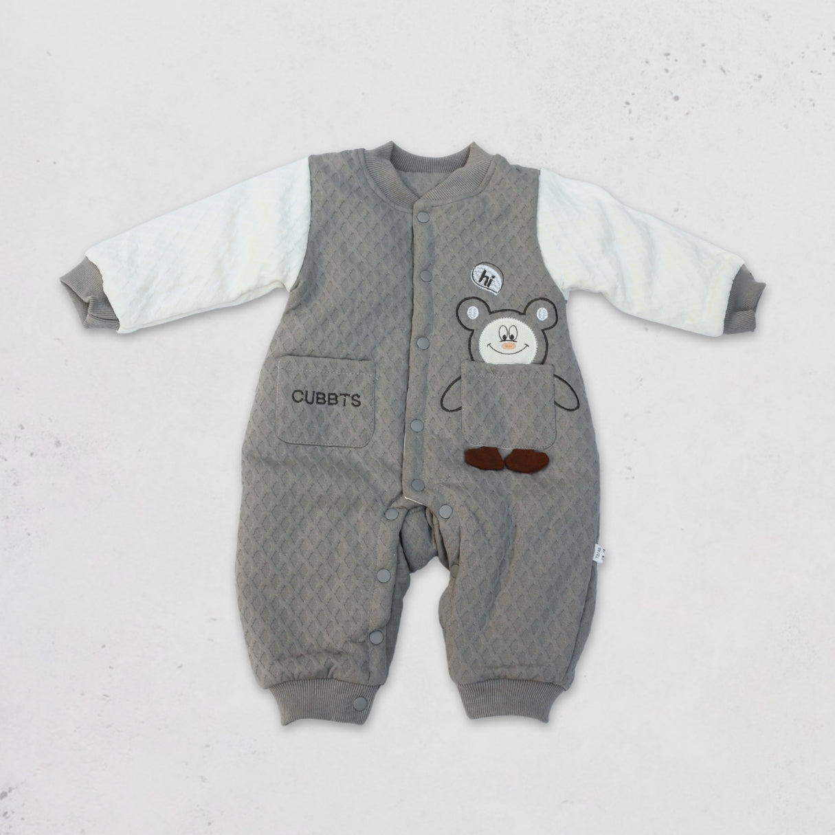 Quilted Baby Bear Romper