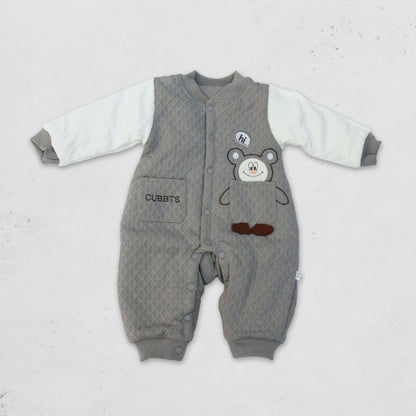 Quilted Baby Bear Romper
