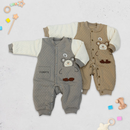 Quilted Baby Bear Romper