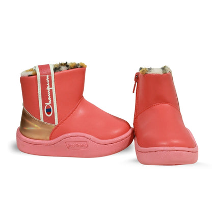 Baby Winter Boots with Leopard Lining