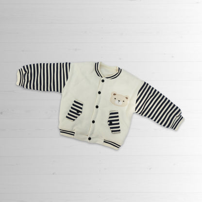 Striped Bear Winter Pajama Set