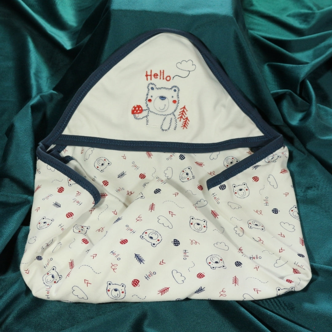BABY HOODED WRAPPING SHEET