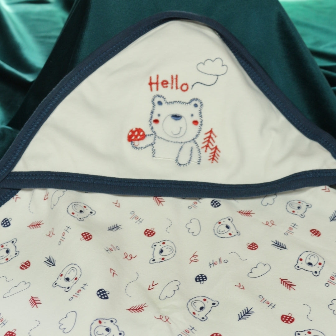 BABY HOODED WRAPPING SHEET