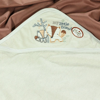 LITTLE FRIEND BABY HOODED TOWEL