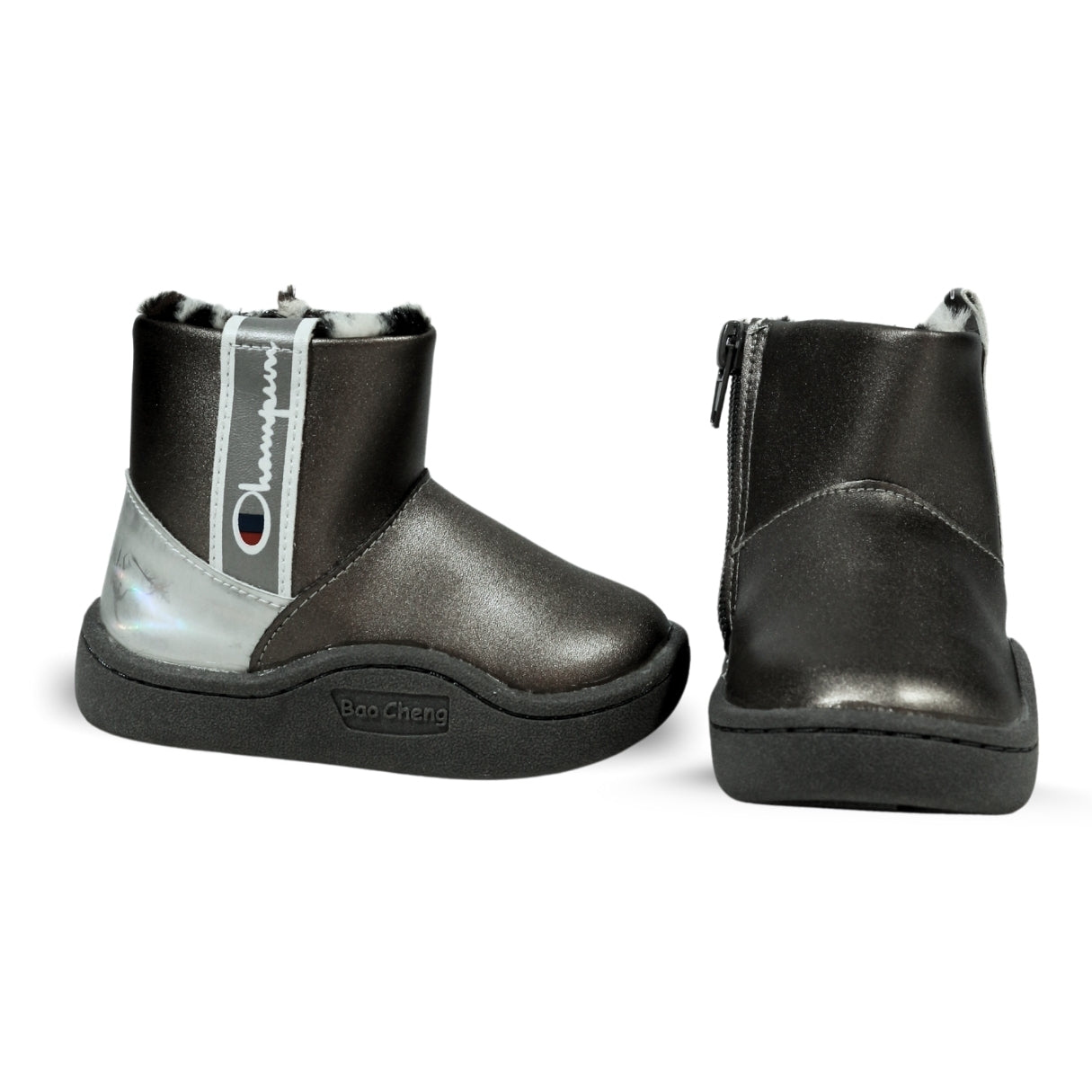 Baby Winter Boots with Leopard Lining