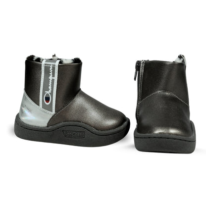 Baby Winter Boots with Leopard Lining
