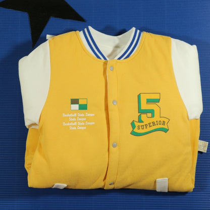 Varsity Jacket Style Baby Romper